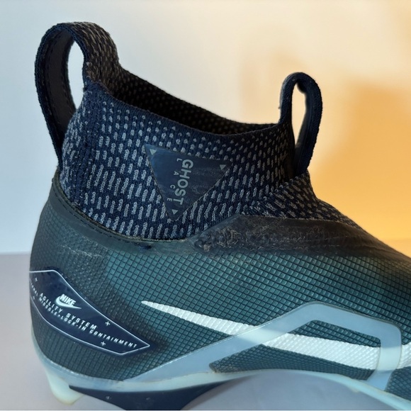 Nike Alpha Ghost Lace Blue and White Flyknit Men’s Football Cleat Size 9 - Picture 4 of 10